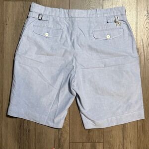 Polo Ralph Lauren Men's Oxford Shorts 36 Light Blue Sporting Dog Preppy Golf